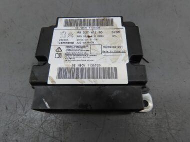 2019 Citroen Berlingo 1.5HDI Airbag Control Module ECU - 9823741280